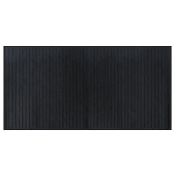 Maison Exclusive - Rektangulär svart matta 100x200 cm bambu