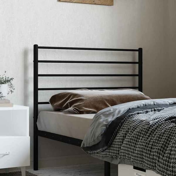 Maison Exclusive - Erstatnings hovedgærde i sort metal 90 cm
