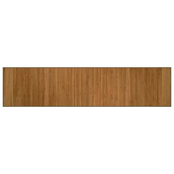 Maison Exclusive - Ruskea suorakulmainen matto 70x300 cm bambusta