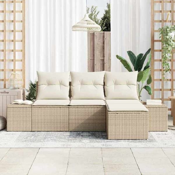 Modulær have-sofa - EKSKLUSIV HUS - Sektionel - Poly rattan - Stålramme - Vandtætte puder