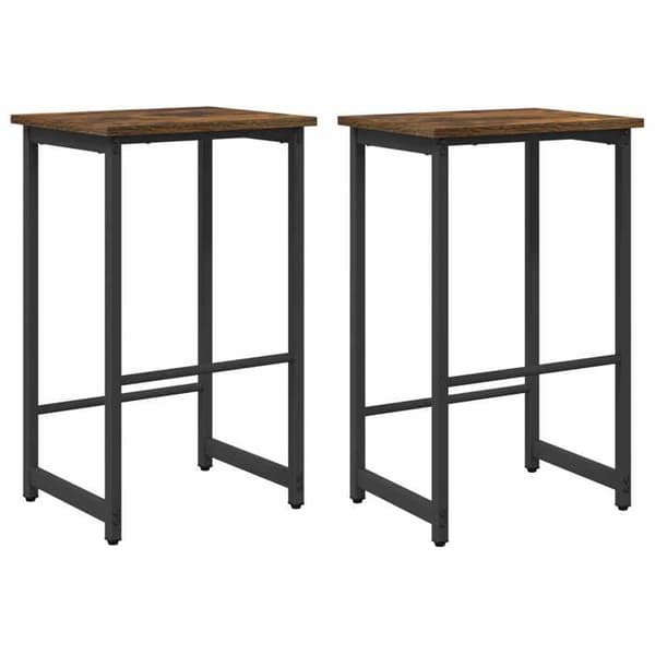Maison Exclusive - Barstol 2 st Rökt ek 40 x 32 x 74 cm