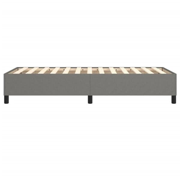 Maison Exclusive - Tummanharmaa jousipatja 80x200 cm kangas mörkgrå