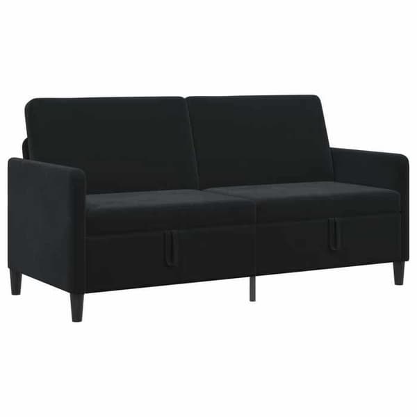Maison Exclusive - Sohva säilytyksellä Musta 172 x 78 x 87 cm Polyesteri
