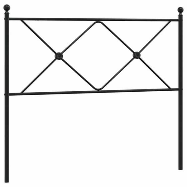Maison Exclusive - Erstatnings hovedgærde metal sort 100 cm