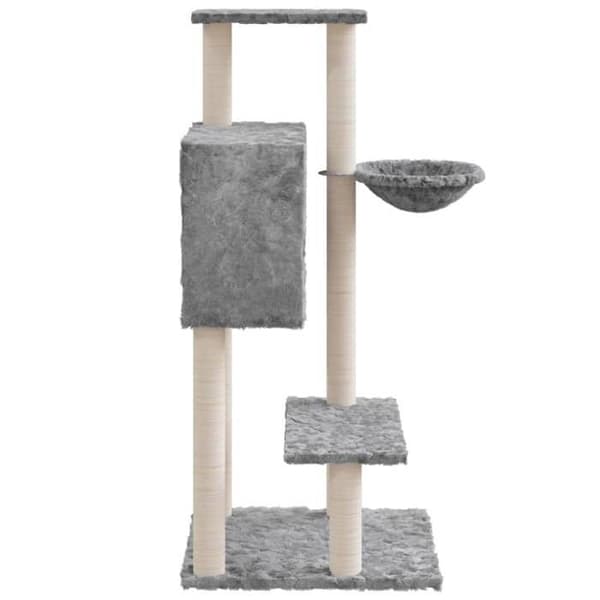 Maison Exclusive - Kattekradse med sisal i lys grå 108,5 cm Ljusgrått