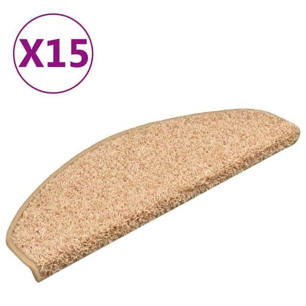 Maison Exclusive - Trappe tæppe 15 stykker 65 x 21 x 4 cm Guld Halvmåne Stor
