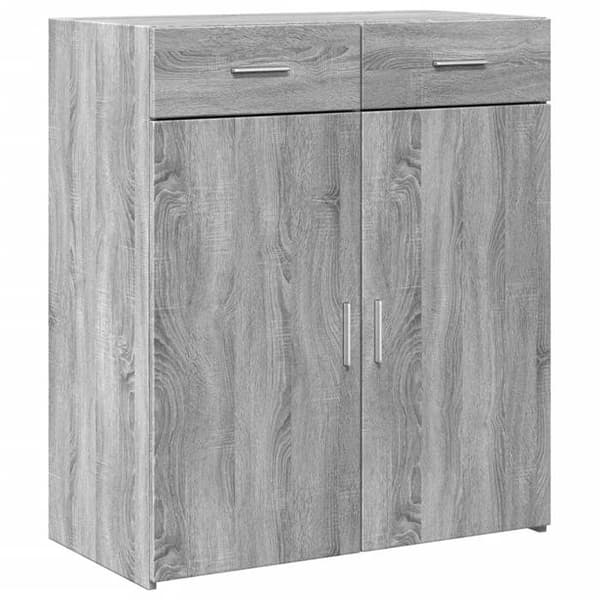 Maison Exclusive - Buffet Sonoma grå 80x42,5x93 cm ingenjörsträ Sonoma grå
