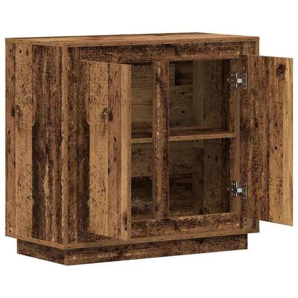 Buffet - EKSKLUSIVT HUS - 80 x 40 x 75 cm - Ingeniørtræ (paneler) - Svingdøre - Mat moderne stil