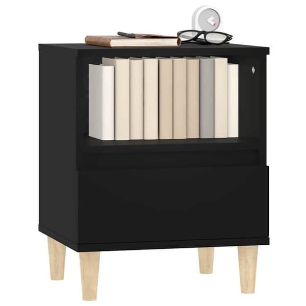 Maison Exclusive - Sängbord Svart 40x35x50 cm