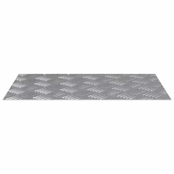 Maison Exclusive - Nez de marche 2 pc 60 x 40 cm Silver Aluminium Rektangulär Silver