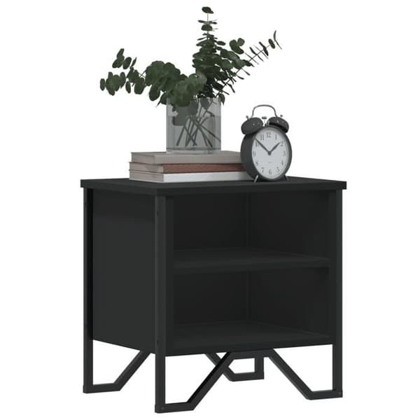 Maison Exclusive - Natbord Sort 40 x 30 x 40 cm Agglomereret