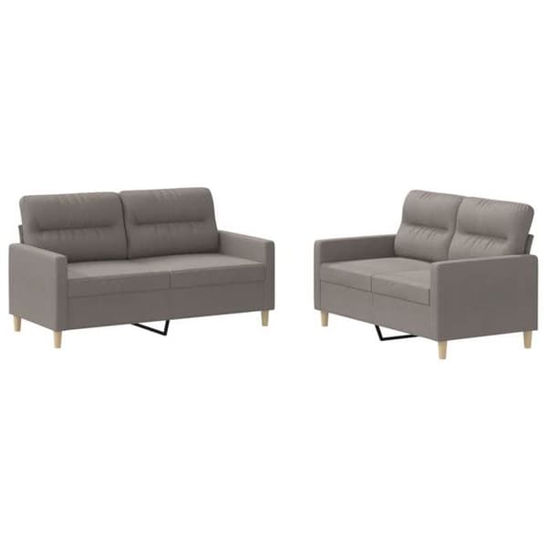 Maison Exclusive - Sæt af 2 sofaer med puder Taupe Stof