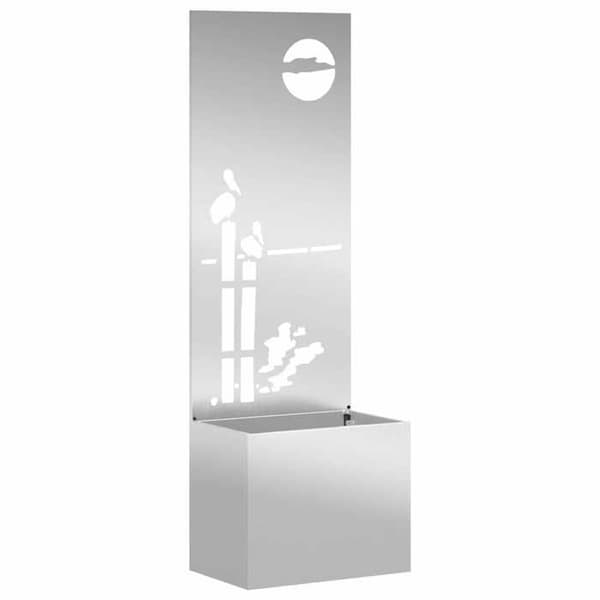 Maison Exclusive - Silverfärgad trädgårdsskyddsskärm 50 x 32 x 150 cm
