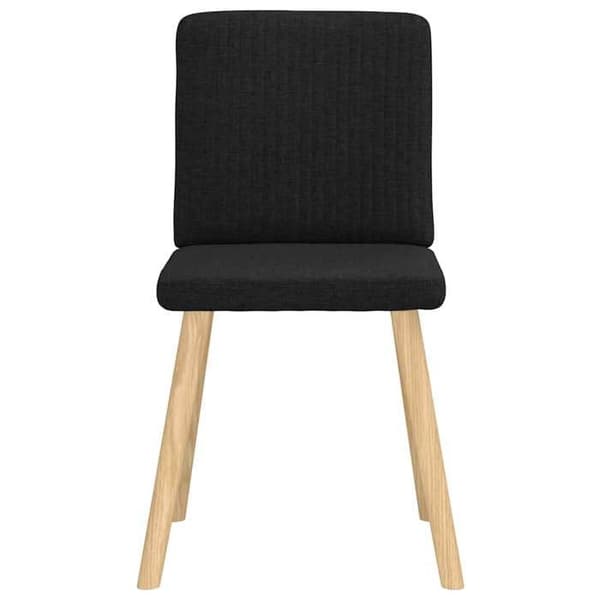 Maison Exclusive - Matstolar set om 4 svart tyg
