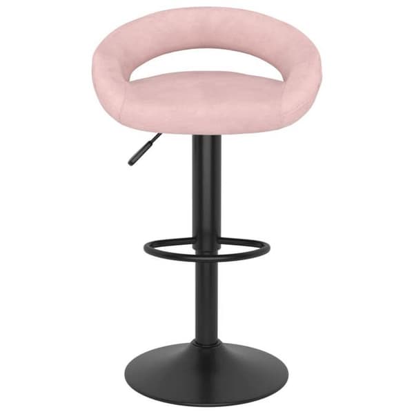 Maison Exclusive - Barstole sæt af 2 rosa velour