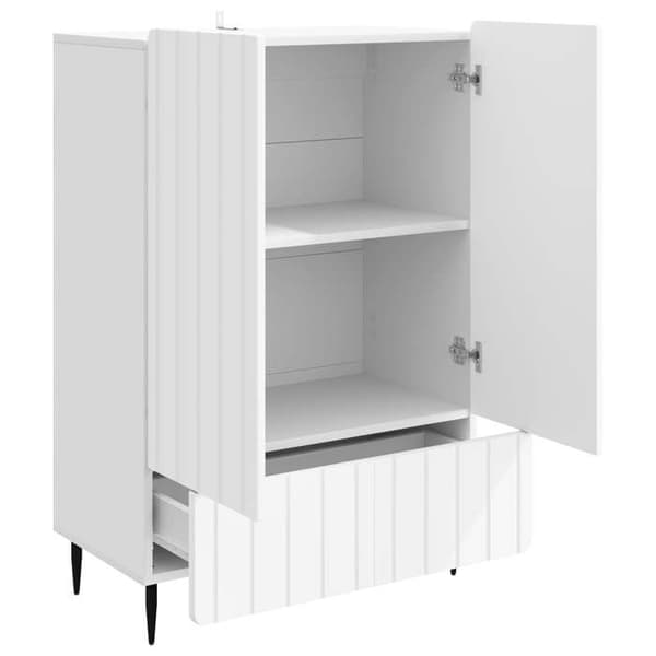 Maison Exclusive - Buffé Vit 66 x 34,5 x 97 cm Ingenjörsträ