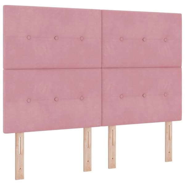 Maison Exclusive - Boxspring säng med madrass Rose 140 x 200 cm Sammet Ros