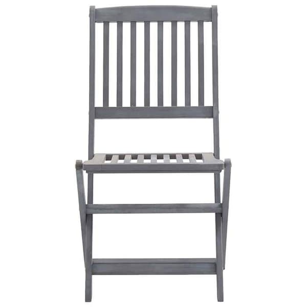 Maison Exclusive - Fällbara utomhusstolar set om 6 och kuddar i akaciaträ