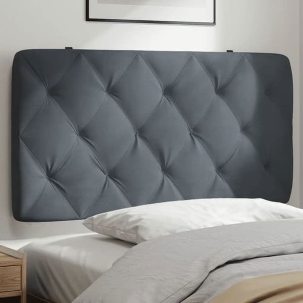 Maison Exclusive - Mørkegrå hovedgærdepude 100 cm i velour
