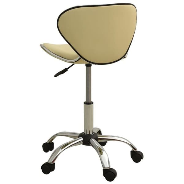 Maison Exclusive - Kontorstol Creme Kunstlæder