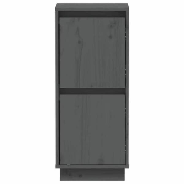 Maison Exclusive - Bufféer 2 st Grå 31,5x34x75 cm Massivt furu