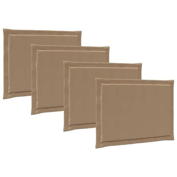 Maison Exclusive - Istuintyynyt 4 kpl Polyesteri Taupe 47 x 36 x 2 cm Mol
