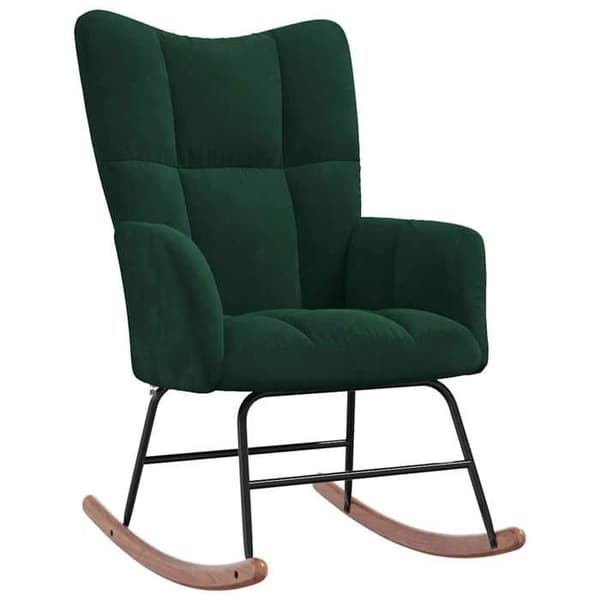 Maison Exclusive - Mørkegrøn Velour Gyngestol