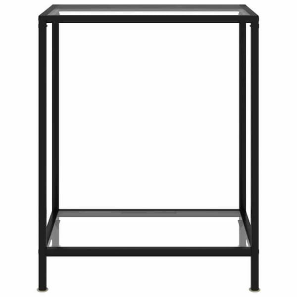 Maison Exclusive - Transparent konsolbord 60x35x75 cm Härdat glas Transparent