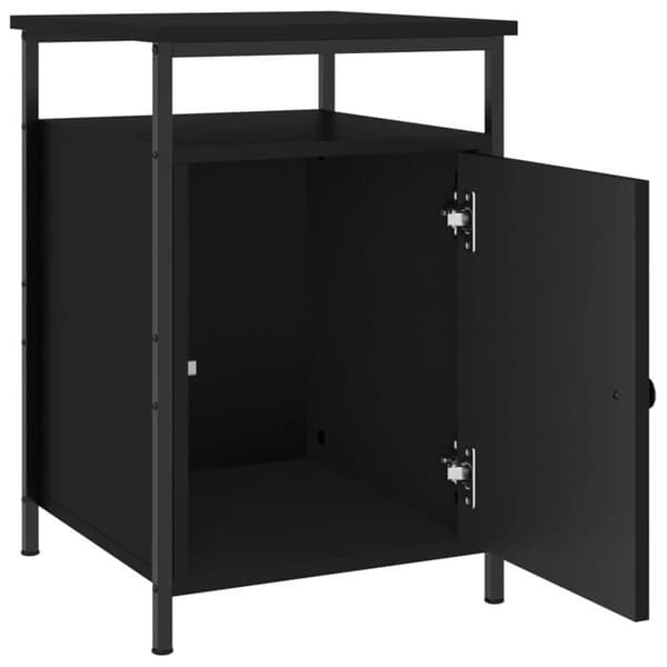 Maison Exclusive - Natborde 2 stk sort 40x42x60 cm ingeniørtræ Svart