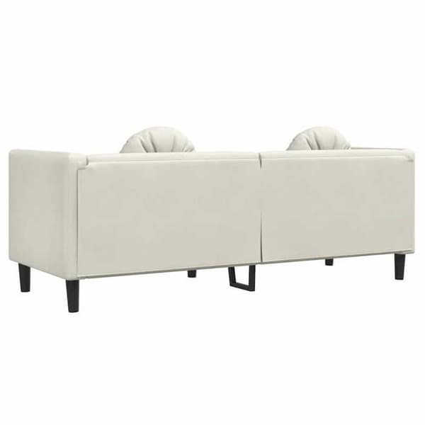 Maison Exclusive - Sofa med puder 3 pladser creme velour