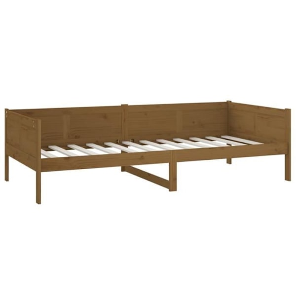 Honningbrun daybed Massiv fyrretræ 90x190 cm57 [cm] Brun