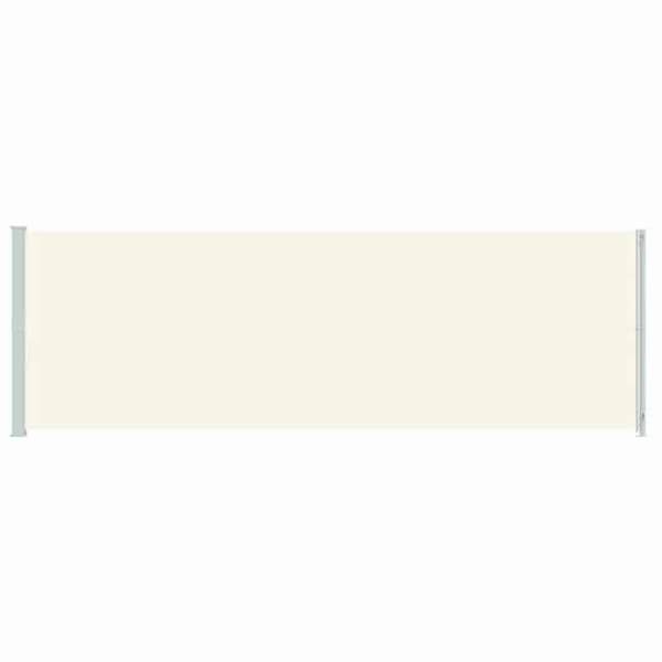 Maison Exclusive - Utdragbart sidotak för patio 200x614 cm Kräm