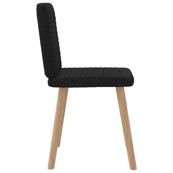 Maison Exclusive - Matstolar set om 4 svart tyg