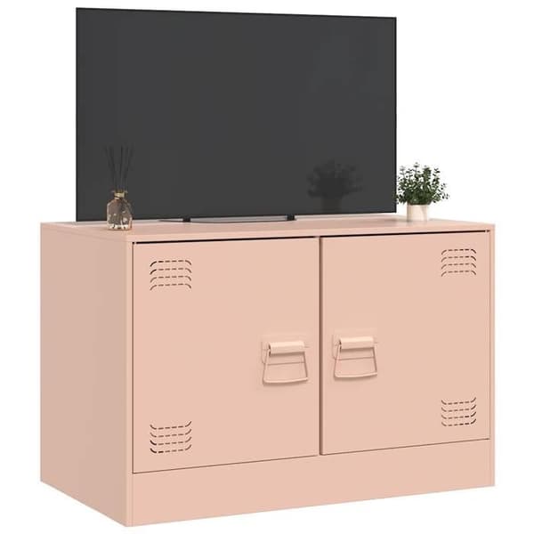 Maison Exclusive - TV-möbel rosa 67x39x44 cm stål