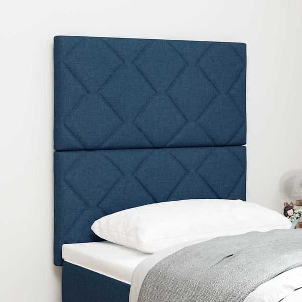 Maison Exclusive - Blå sänggavel 80 cm tyg