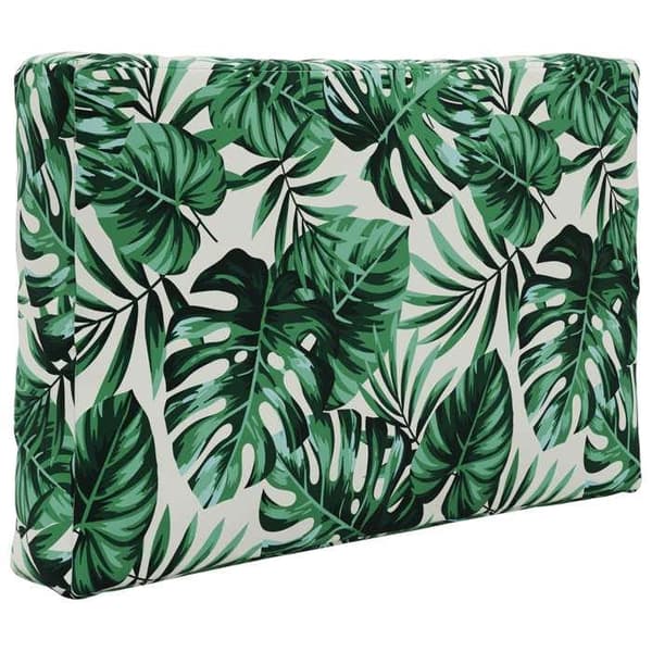 Utomhus sittkudde - EXKLUSIVT HEM - Bladmönster - Polyester - Skum - Dragkedja 60x60 cm