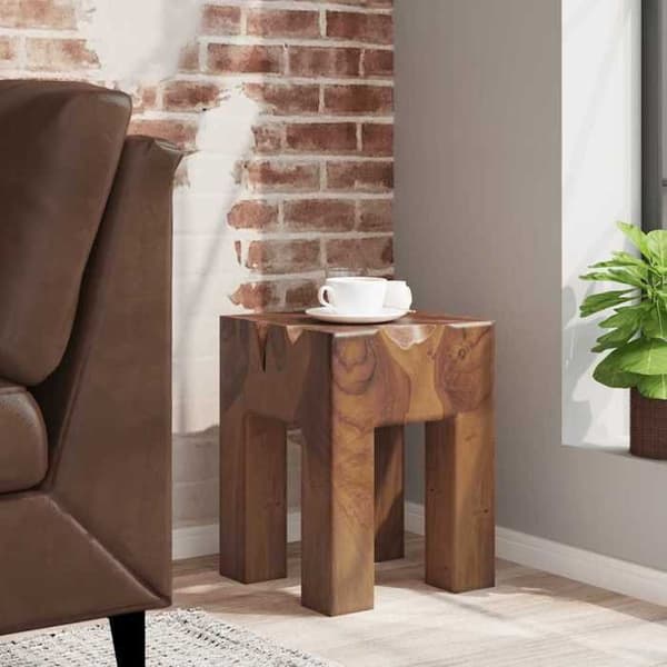 Maison Exclusive - Massiv teaktræ stool brun