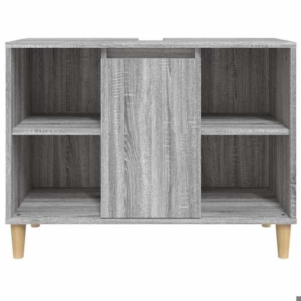Maison Exclusive - Vaskeskab sonoma grå 80x33x60 cm ingeniørtræ