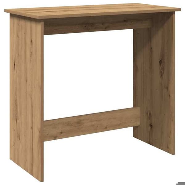 Maison Exclusive - Håndlavet egetræskontor 80x40x75 cm ingeniørtræ Ek