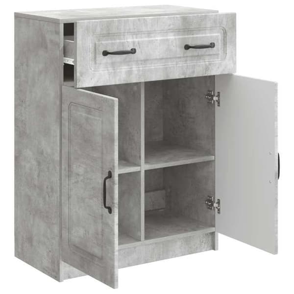 Maison Exclusive - Buffet Grå beton 66 x 34,5 x 87 cm Ingeniørtræ