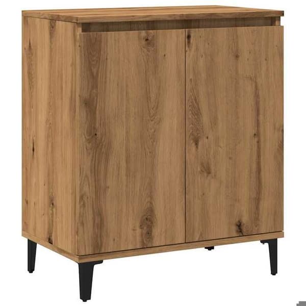 Maison Exclusive - Buffet i egetræ, håndlavet 60x35x70 cm, ingeniørtræ