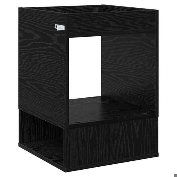 Maison Exclusive - Sidebord Sort eg 40 x 40 x 56 cm Ingeniørtræ