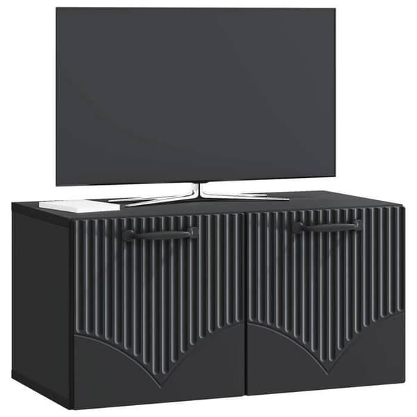 Maison Exclusive - Väggmonterad TV-möbel Svart 59,5 x 31 x 30 cm Ingenjörsträ