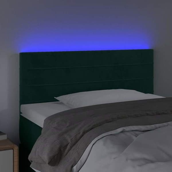 Maison Exclusive - LED-pääty vihreä 80x5x78/88 cm sametti mörkgrön