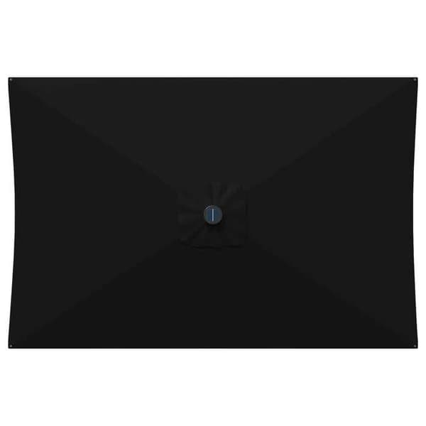 Exklusiv Maison - Trädgårdsparasol med LED-lampor och bas 2 x 3 m Polyester
