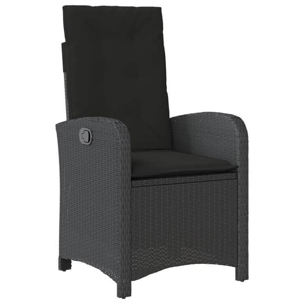 Maison Exclusive - Have spisebordssæt 4 dele med sorte puder