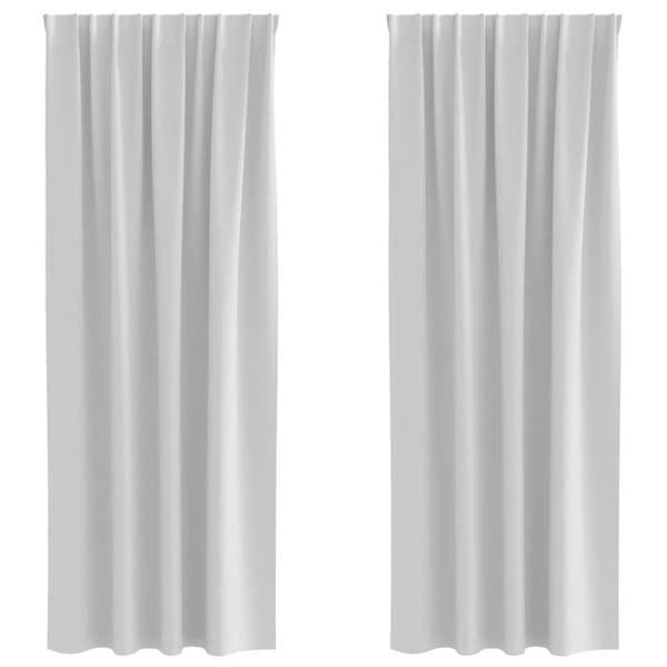 Valoeste - EXKLUSIIVINEN KOTI - 245 x 140 cm (2 kpl) - Vaaleanharmaa - Polyesteri - Opaque 80–90% Blek grå