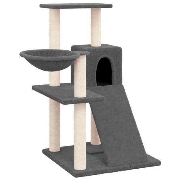 Maison Exclusive - Kattekradse med sisal i mørkegrå 82 cm Mörkgrå