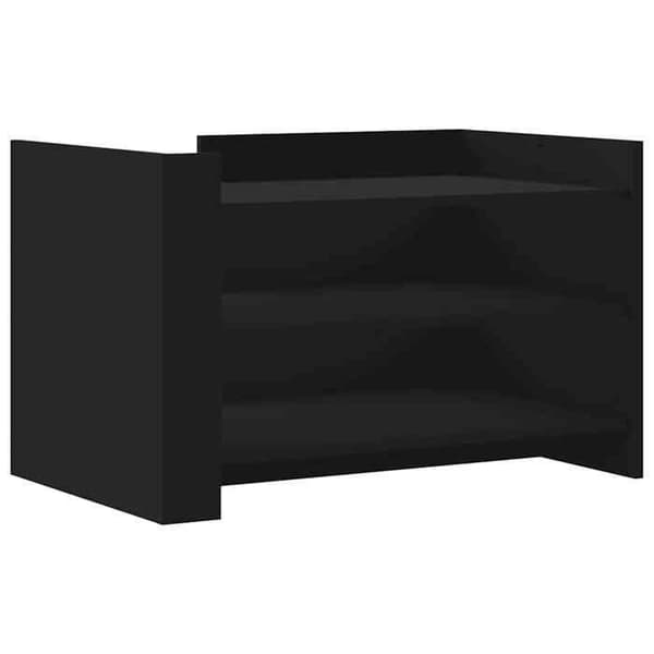 Bord - EKSKLUSIV HUS - 80x50x50 cm - Sort - Ingeniørtræ - Modulerbar opbevaring Svart