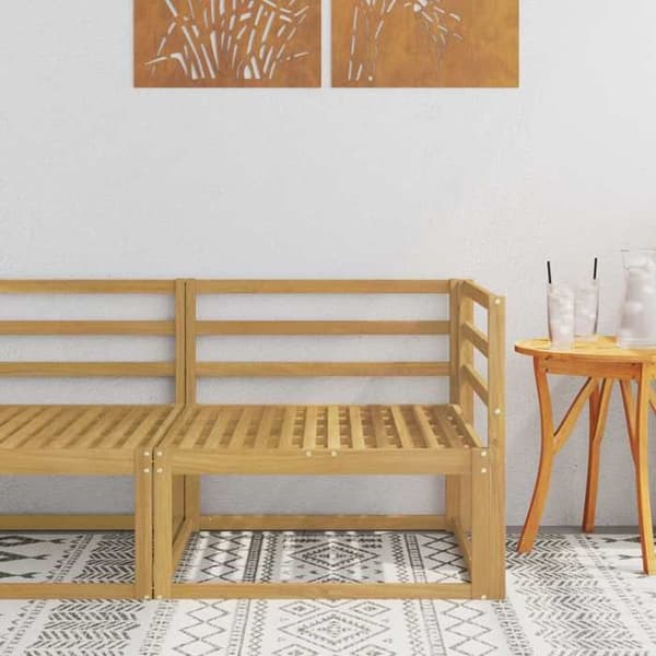 Maison Exclusive - Utomhus Hörnsoffa Vit 83 x 83 x 73 cm Vit